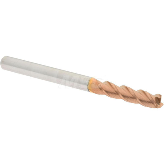 Accupro 09798406 Square End Mill 1/8'' Dia, 1/2'' LOC, 1/8'' Shank Dia, 1-1/2'' OAL, 3 Flutes, Solid Carbide