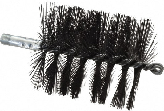 Schaefer Brush 43238 Double Stem/Single Spiral Flue Brush 4" Dia, 7-1/2" OAL