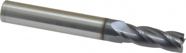 Kyocera SGS Precision Tools 30008 Square End Mill 9/32" Dia, 3/4" LOC, 4 Flute, Solid Carbide