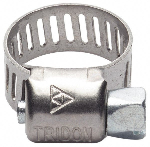 Ideal Tridon 670040188052 Worm Gear Clamp SAE 188, 2-1/16 to 12-1/4" Dia, Stainless Steel Band