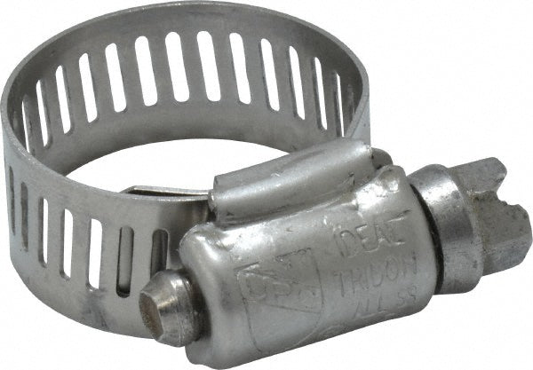Ideal Tridon 620010706 Worm Gear Clamp SAE 10, 9/16 to 1-1/16" Dia, Stainless Steel Band