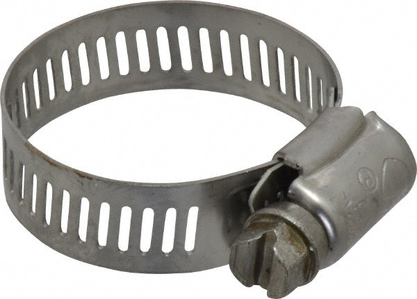 Ideal Tridon 620016706 Worm Gear Clamp SAE 16, 11/16 to 1-1/2" Dia, Stainless Steel Band