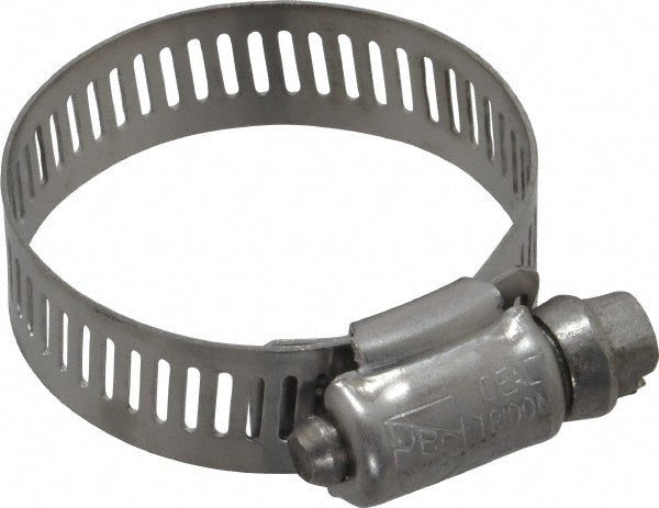 Ideal Tridon 620020706 Worm Gear Clamp SAE 20, 3/4 to 1-3/4" Dia, Stainless Steel Band