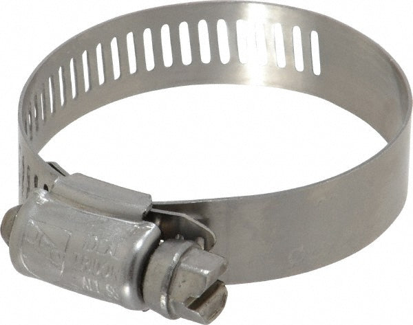 Ideal Tridon 620024706 Worm Gear Clamp SAE 24, 1-1/16 to 2" Dia, Stainless Steel Band