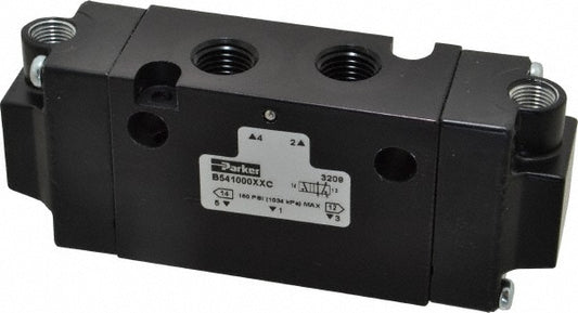 Parker B541000XXC Stacking Solenoid Valve Double Air Pilot, 4-Way, 2 Position, Pilot Return