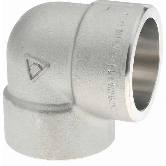 Merit Brass SW3401D-24 Pipe 90 deg Elbow 1-1/2", 304 Stainless Steel