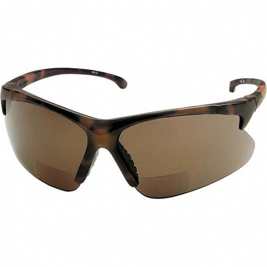 KleenGuard 19874 Magnifying Safety Glasses +2, Brown Lenses, Scratch Resistant