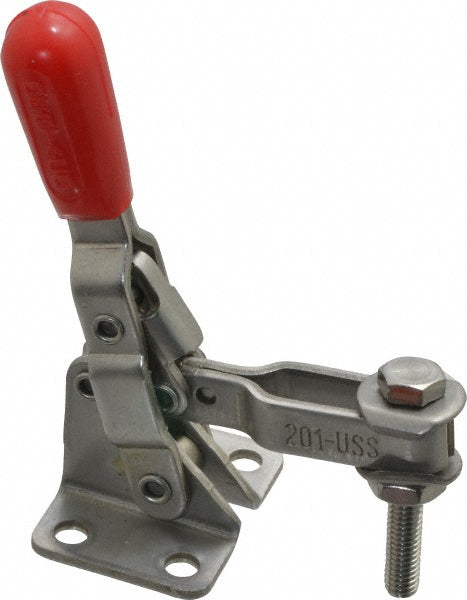 De-Sta-Co 201-USS Manual Hold-Down Toggle Clamp Vertical, 125 lb Capacity, U-Bar, Flanged Base