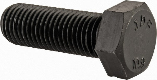 Value Collection 462977PR Hex Head Cap Screw M24x3, 70.00 mm Length Under Head, Grade 10.9 Steel, Bright/Uncoated Finish