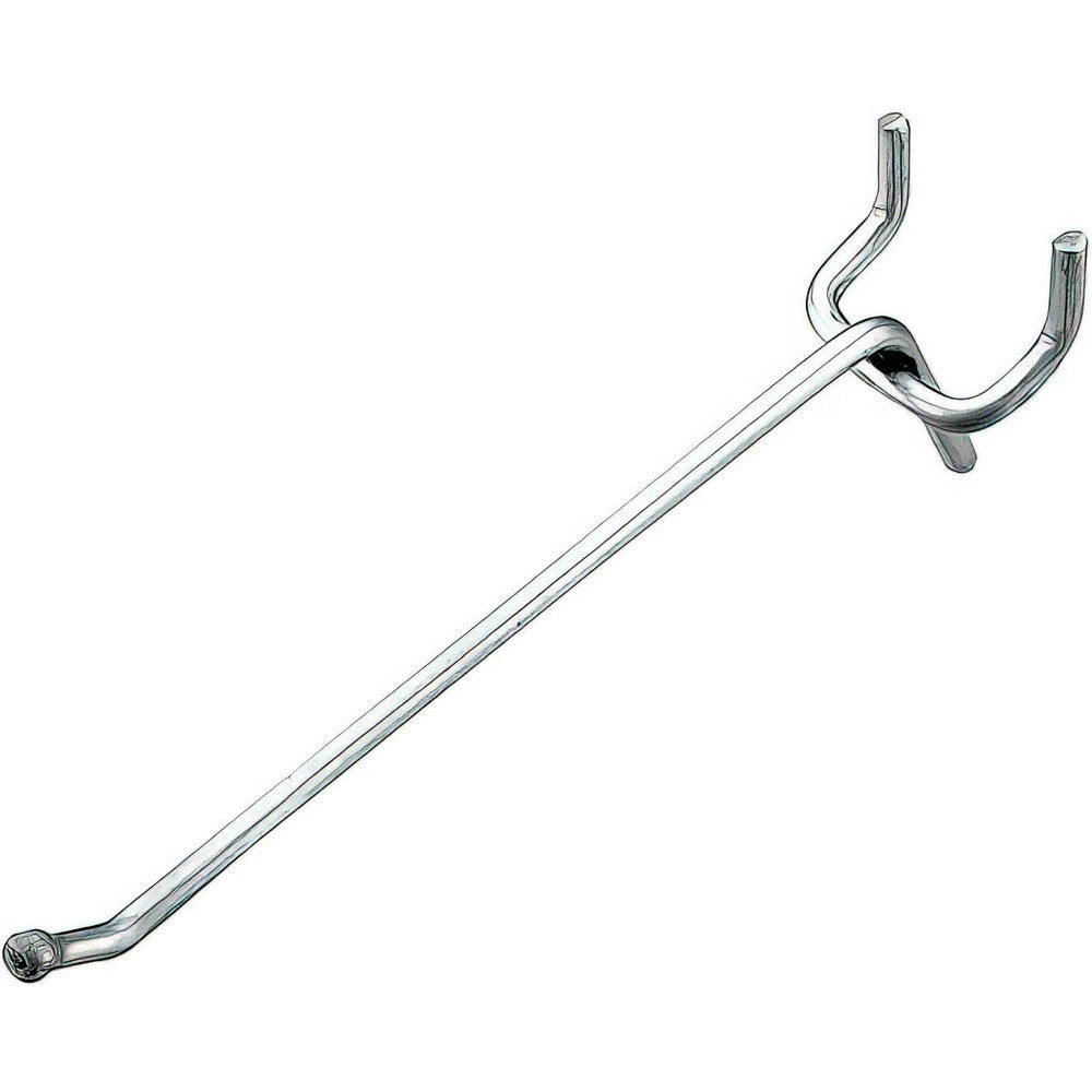 Onward 23104XR Pegboard Hooks Hook Type Single Hook  Mount Type Pegboard  Material Metal  Projection 6in  Finish Zinc  For Peg Hole Diameter 0.25
