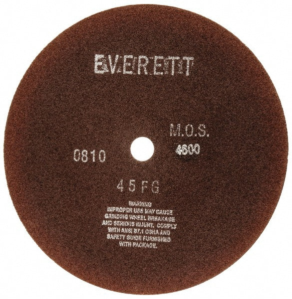 Everett 45FG-12 DRY Cut-Off Wheel 12" Dia, 1/8" Thick, 1" Hole, Aluminum Oxide