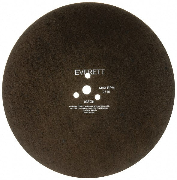Everett 93FG-20 WET Cut-Off Wheel 20" Dia, 5/32" Thick, 1" Hole