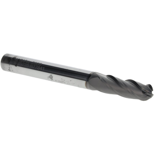 Seco 17005001 Ball End Mill 1/4" Dia, 3/4" LOC, 4 Flute, Solid Carbide