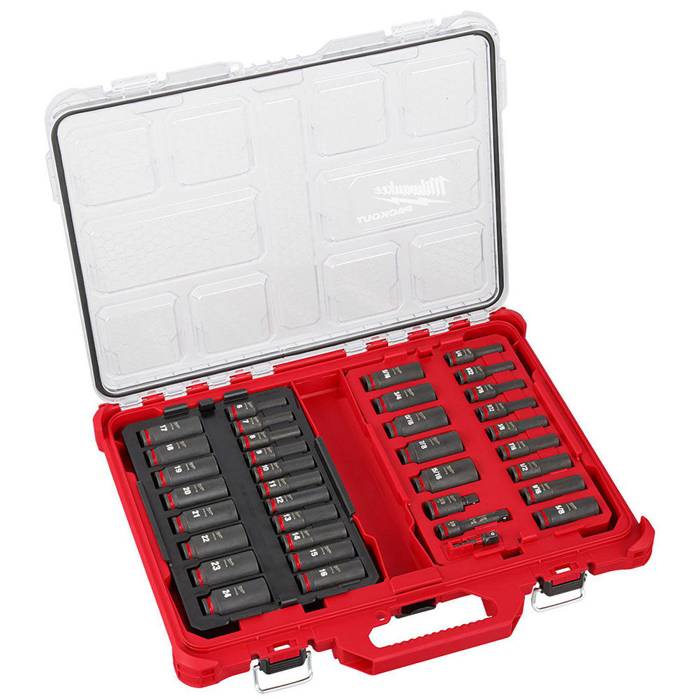 Milwaukee Tool 49-66-6805 Socket Set Impact, 36 Pc, 3/8" Drive