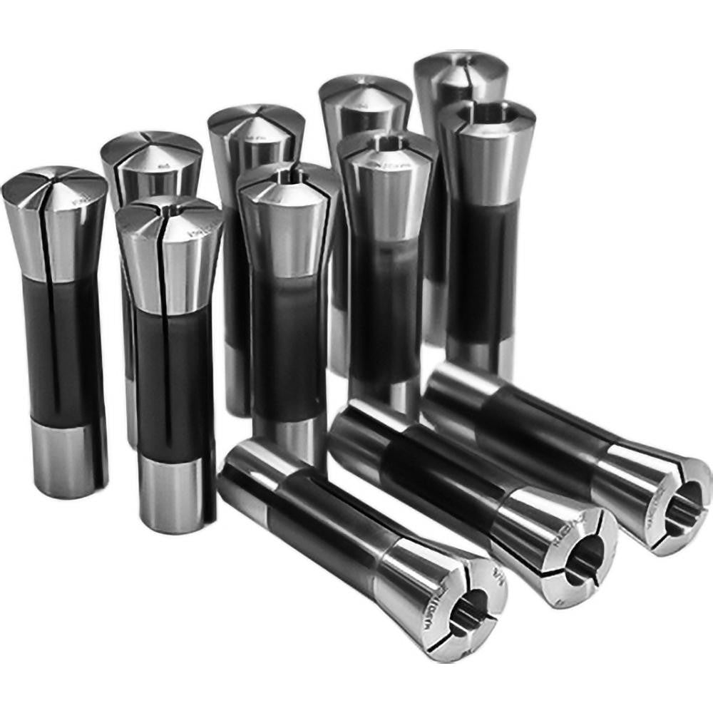 Forkhardt Hardinge 0956000000R812 Collet Sets Collet System R8  Collet Series R8  Minimum Collet Capacity (Decimal Inch) 0.1250  Maximum Collet Capacity (Decimal Inch) 0.7500  Size Increments (Decimal Inch) 0.0625  Includes 1/16" through 3/4" x 1/16" increments