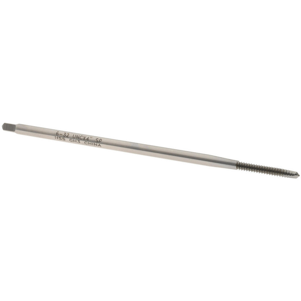 Value Collection JY9975723 Extension Tap 6-32, 2 Flutes, H3, Bright/Uncoated, High Speed Steel, Spiral Point