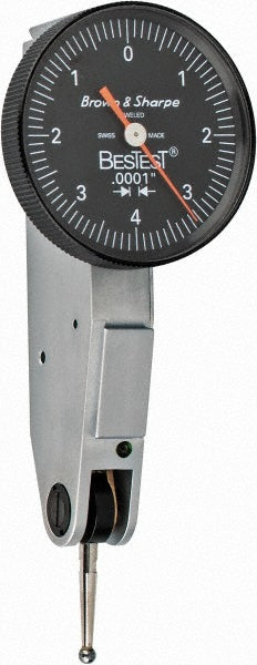 TESA Brown & Sharpe 599-7032-5 Dial Test Indicators 0.008 Max, 0-5-0, Horizontal