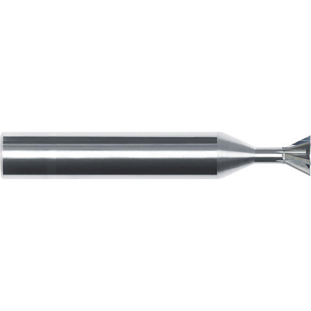 Internal Tool 86-1110 Dovetail Cutters Included Angle 60  Cutter Diameter (Inch) 3/8  Cutter Diameter (Decimal Inch) 0.3750  Cutting Width (Decimal Inch) 0.0800  Cutter Material Solid Carbide  Weldon Flat No