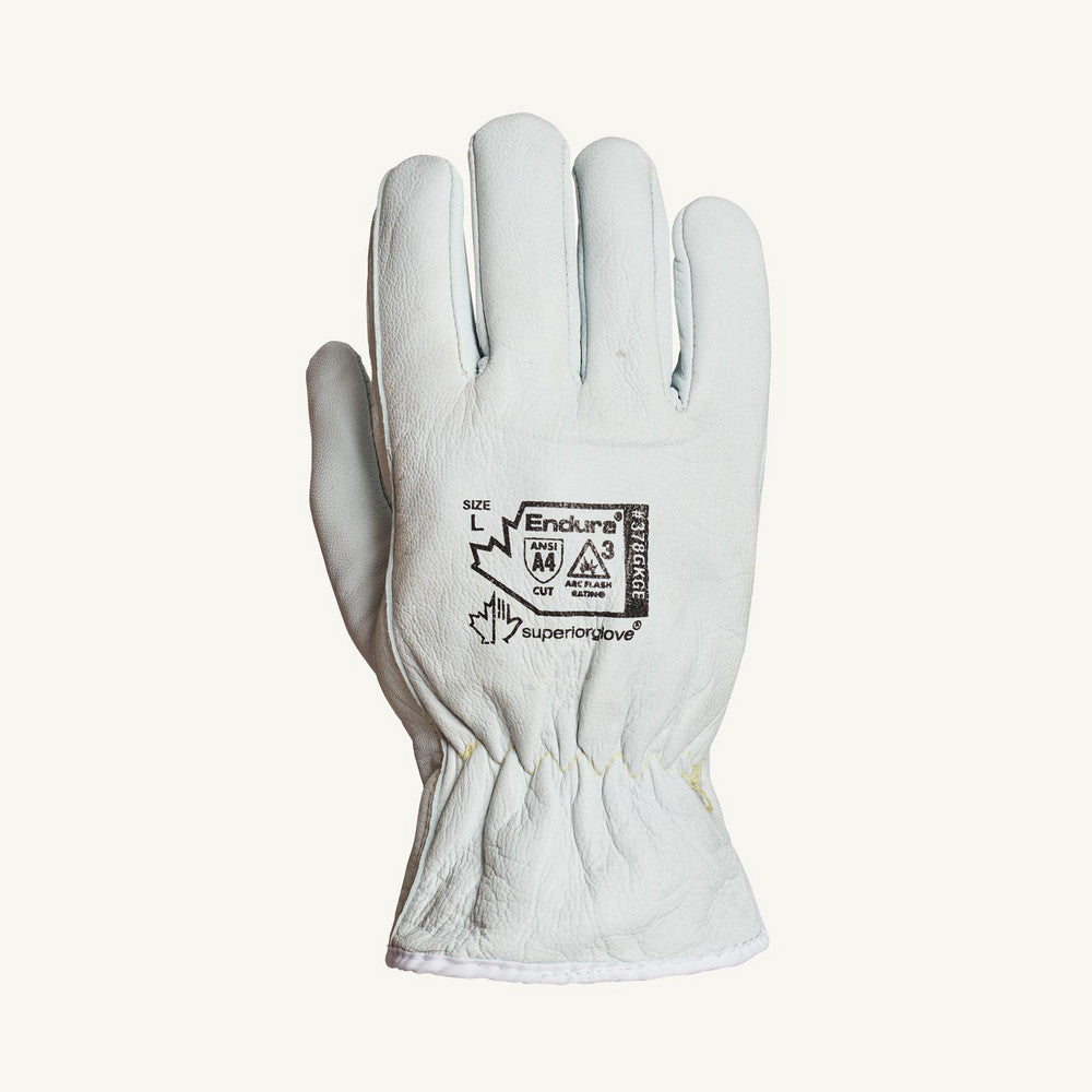 Superior Glove Works 378GKGE-2XL Cut, Puncture & Abrasion-Resistant Gloves Superior Glove Works 378GKGE, Size 2X-Large, ANSI Cut A4, ANSI Puncture 3, Leather Lined, Goatskin