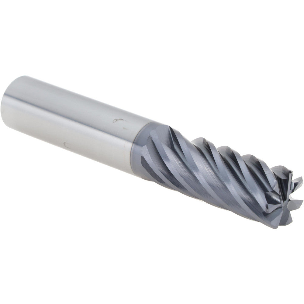 Sandvik Coromant 8037015 Corner Radius End Mill 1/2" Dia, 1-1/4" LOC, 0.0300" Radius, 7 Flute, Solid Carbide