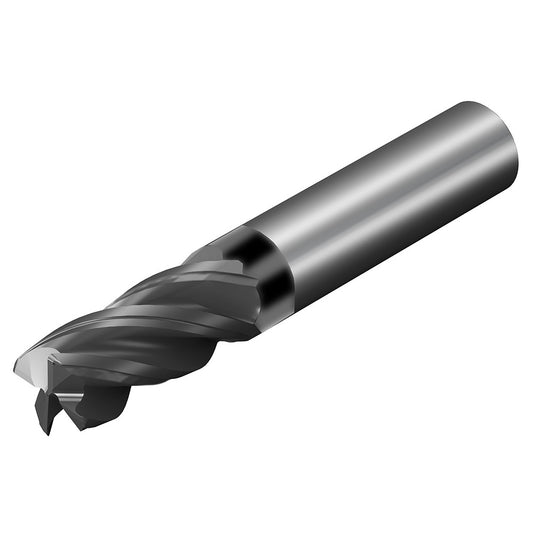 Sandvik Coromant 8036161 Square End Mill 1/8" Dia, 1/2" LOC, 4 Flute, Solid Carbide