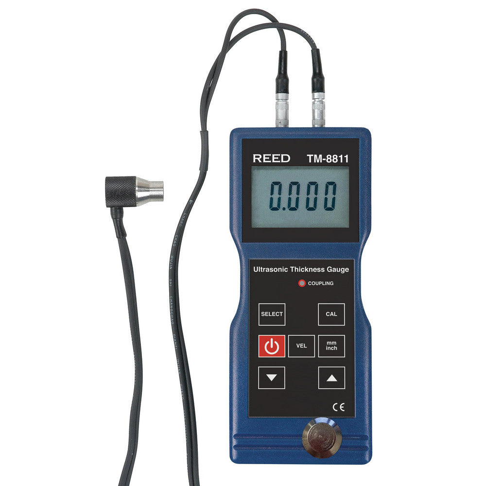 REED Instruments TM-8811 Electronic Thickness Gages Minimum Measurement (mm) 0.05 in 1.5 mm Minimum Measurement (Decimal Inch) 0.05 in 1.5 mm Maximum Measurement 200 mm 7.9 in Maximum Measurement (Inch) 200 mm 7.9 in Maximum Measurement (mm) 200 mm 7.9 in Anvil Ti