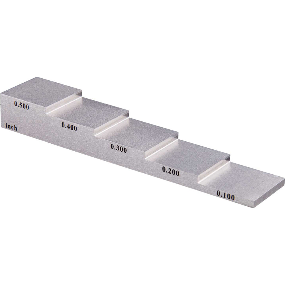 REED Instruments R9060 Thickness Gage Accessories Type 5 Step Block  For Use With Ultrasonic Thickness Gage  
