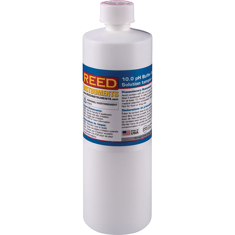 REED Instruments R1410 pH Buffering Solutions Solution Type Buffer Solution  Ph 10.00  Container Size 500ml  Container Type Bottle  