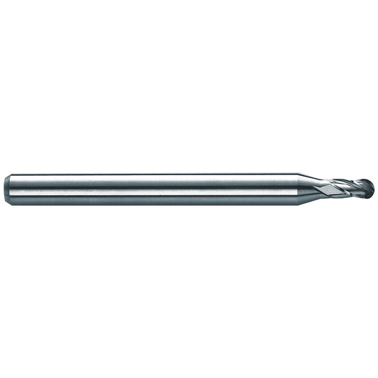 Kyocera SGS Precision Tools 03085 Ball End Mill 0.024" Dia, 0.036" LOC, 4 Flute, Solid Carbide