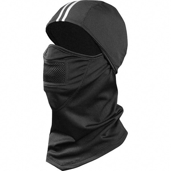 OccuNomix SS260-BK-STR Cold Protection Head & Neckwear Features Breathable Hinged Design Machine Washable Performance Fleece Reflective Stripe UPF+50 Rating  Pattern Mesh