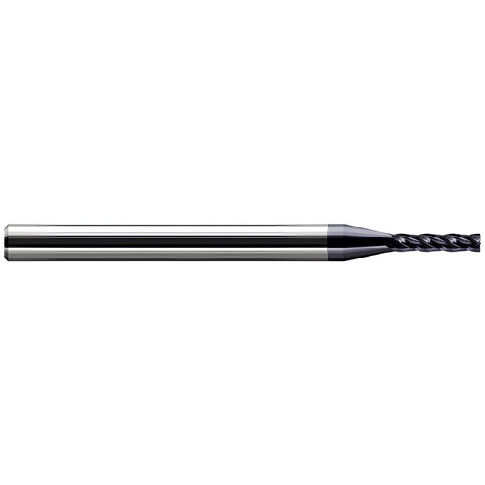 Harvey Tool 964393-C3 Corner Radius End Mill 0.0930" Dia, 0.5000" LOC, 0.0100" Radius, 4 Flute, Solid Carbide