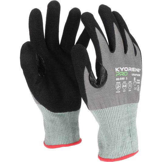 Kyorene Pro 00-840-S Cut, Puncture & Abrasion-Resistant Gloves Kyorene Pro 00-840, Size Small, ANSI Cut A4, ANSI Puncture 4, Microfoam Nitrile, Kyorene & Graphene