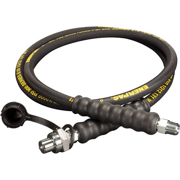 Enerpac HC9306 Hydraulic Pump Hose 3/8" ID, 6' OAL, Rubber (Coated) & Steel (Wire Braid), 10,000 Max psi