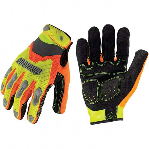 ironCLAD IEX-HZI-04-L Impact-Resistant Gloves Size Large, ANSI Puncture 3, Suede & Polyester Lined, Suede & Polyester