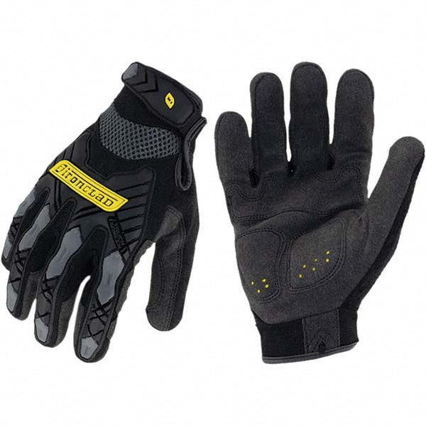 ironCLAD IEX-MIG-05-XL Impact-Resistant Gloves Size X-Large, ANSI Puncture 3, Suede & Polyester Lined, Suede & Polyester