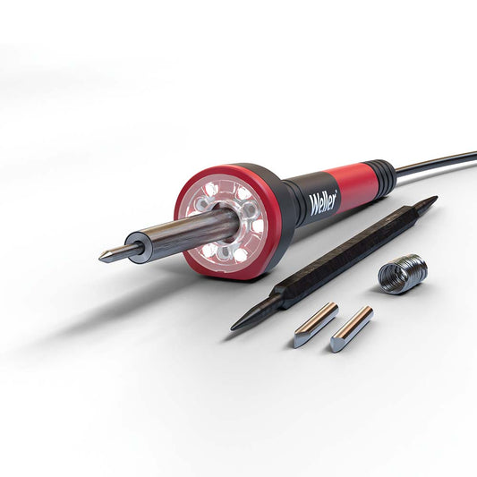 Weller WLIRK3012A Soldering Iron & Torch Kits Type Soldering Iron Kit Contents 30W Soldering Iron Iron Stand Conical Tip 0.8mm (WLTC08IR30) Solder Aid Chisel Tip 4.0 mm (WLTCH4IR30) Lead-Free Rosin Solder Screwdriver Tip 4.0 mm (WLTS4IR30) Minimum Watts 30 Num