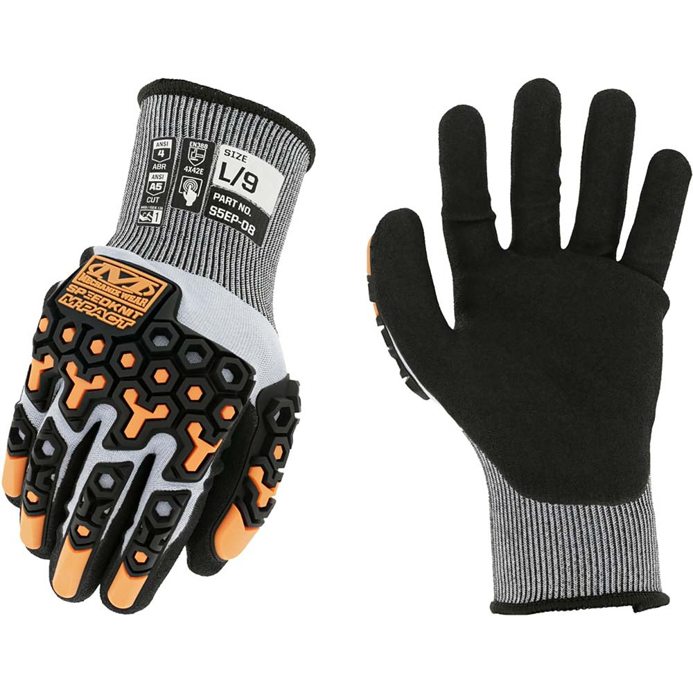 Mechanix Wear S5EP-08-011 Cut, Puncture & Abrasive-Resistant Gloves Size 2XL, ANSI Cut A5, ANSI Puncture 3, Nitrile, HPPE