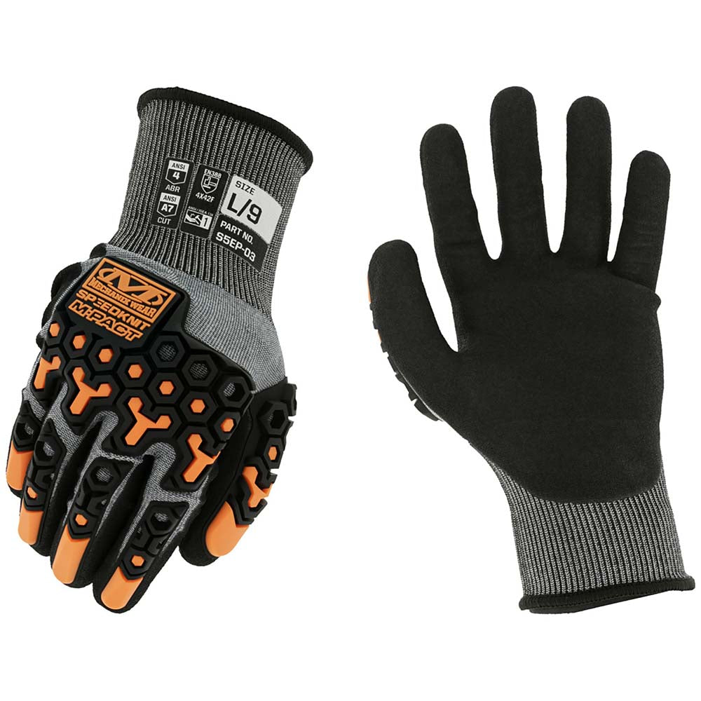 Mechanix Wear S5EP-03-011 Cut, Puncture & Abrasive-Resistant Gloves Size 2XL, ANSI Cut A7, ANSI Puncture 3, Nitrile, HPPE