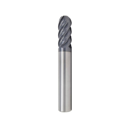 Kyocera SGS Precision Tools 32502 Ball End Mill 3/8" Dia, 1" LOC, 5 Flute, Solid Carbide