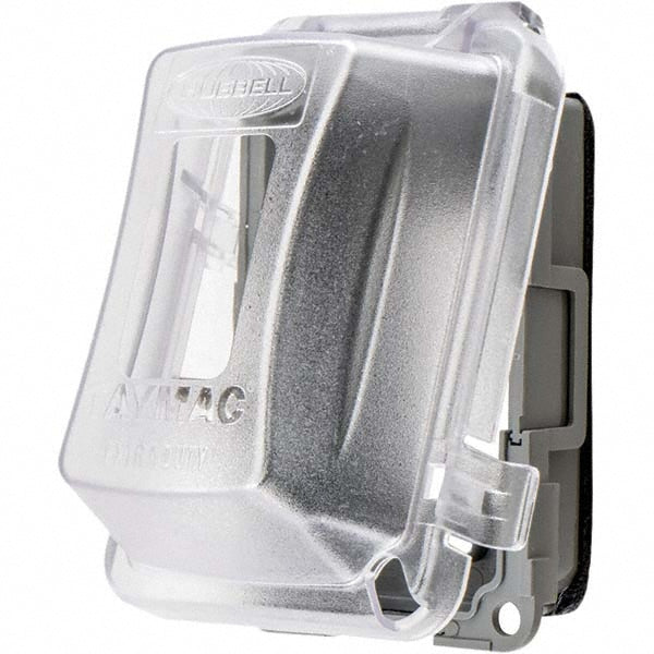 Hubbell Wiring Device-Kellems RW58300 Weatherproof Box Covers Electrical Box Shape Rectangle Number Of Outlets 1 Resistance Features Weather-Resistant Housing Material Polycarbonate Overall Length 5.9000 in Recommended Environment Wet Location Overall Width 4.1800 in Housing Co