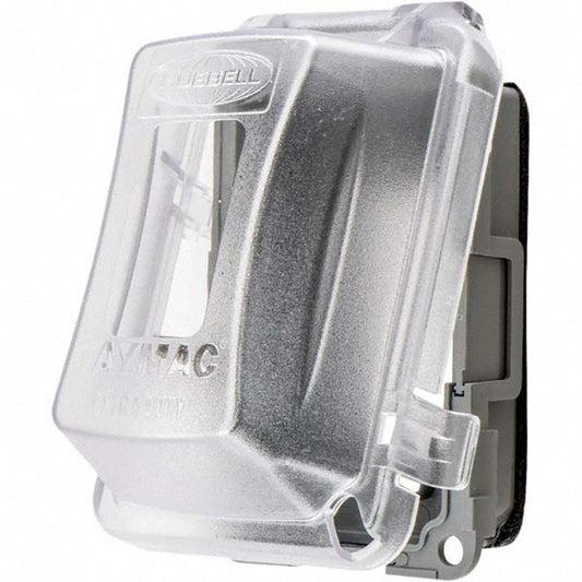 Hubbell Wiring Device-Kellems RW58300 Weatherproof Box Covers Electrical Box Shape Rectangle Number Of Outlets 1 Resistance Features Weather-Resistant Housing Material Polycarbonate Overall Length 5.9000 in Recommended Environment Wet Location Overall Width 4.1800 in Housing Co