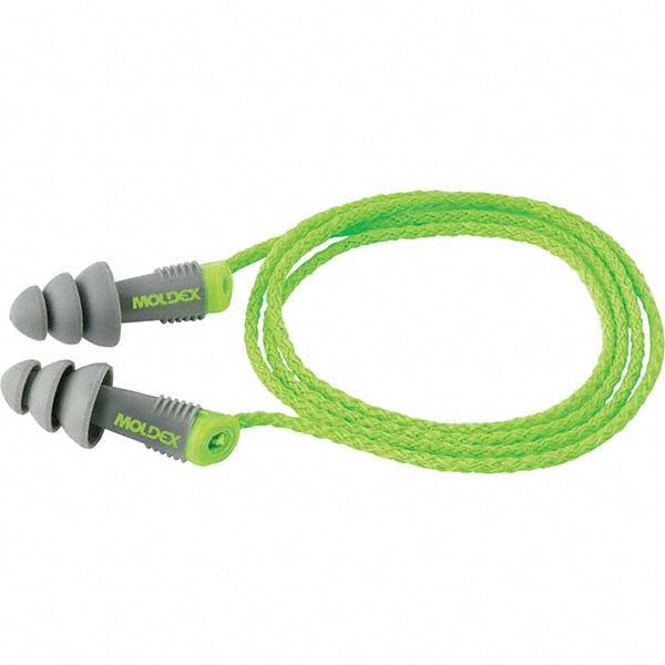 Moldex 6435 Earplug 27dB, Thermoplastic Elastomer, Flanged, Push-In Stem, Corded