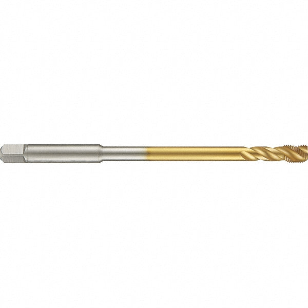 Guhring 9042870190500 Spiral Flute Tap 3/4-10, UNC, 4 Flute, Modified Bottoming, 2B Class of Fit, High Speed Steel, TiN Finish