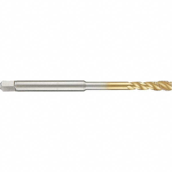 Guhring 9042830063500 Spiral Flute Tap 1/4-20, UNC, 3 Flute, Modified Bottoming, 2B Class of Fit, High Speed Steel, TiN Finish