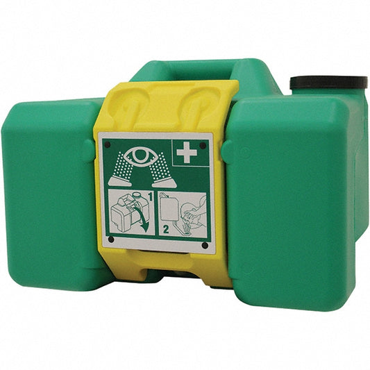 Haws 16000 Portable Eye Wash Stations Type Eyewash Eye Wash Station Type Gravity Fed Eye Wash Station Tank Capacity 9 gal (US) 34.1 L Capacity (Gal.) 9.00 Flow Rate (GPM) 0.40 0.4 GPM Color Green Overall Length 559 mm 22 in Mount Wall Portable/Wa