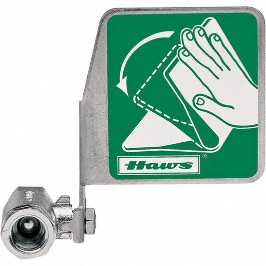 Haws SP229 1/2" Inlet, 7" Long x 5" Wide x 3" High, Stainless Steel Plumbed Wash Station Stay-Open Ball Valve