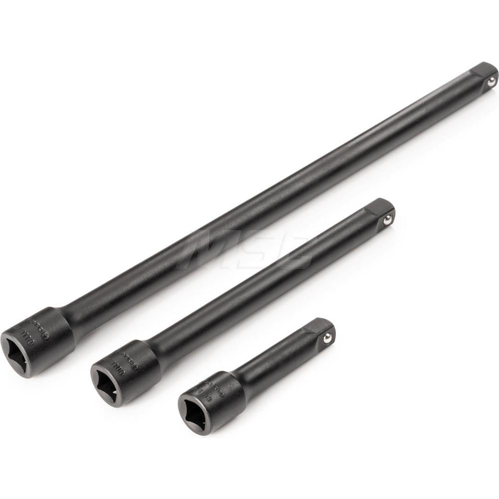 Tekton SIA91000 3/8 Inch Drive Extension Set, 3-Piece (3, 6, 10 in.)