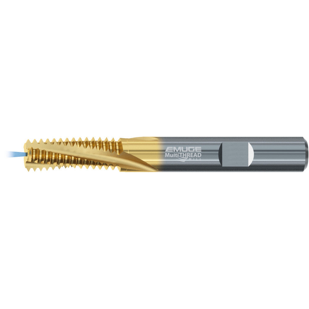 Emuge GFR35105.5013 Helical Flute Thread Mill 1/2-13, 3 Flute, 3/8" Shank Dia, Solid Carbide