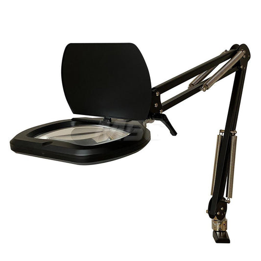 Pro-Source PS-PLREC-45-B Task Light LED, 45" Reach, Swing Arm, Table Edge Clamp, Black