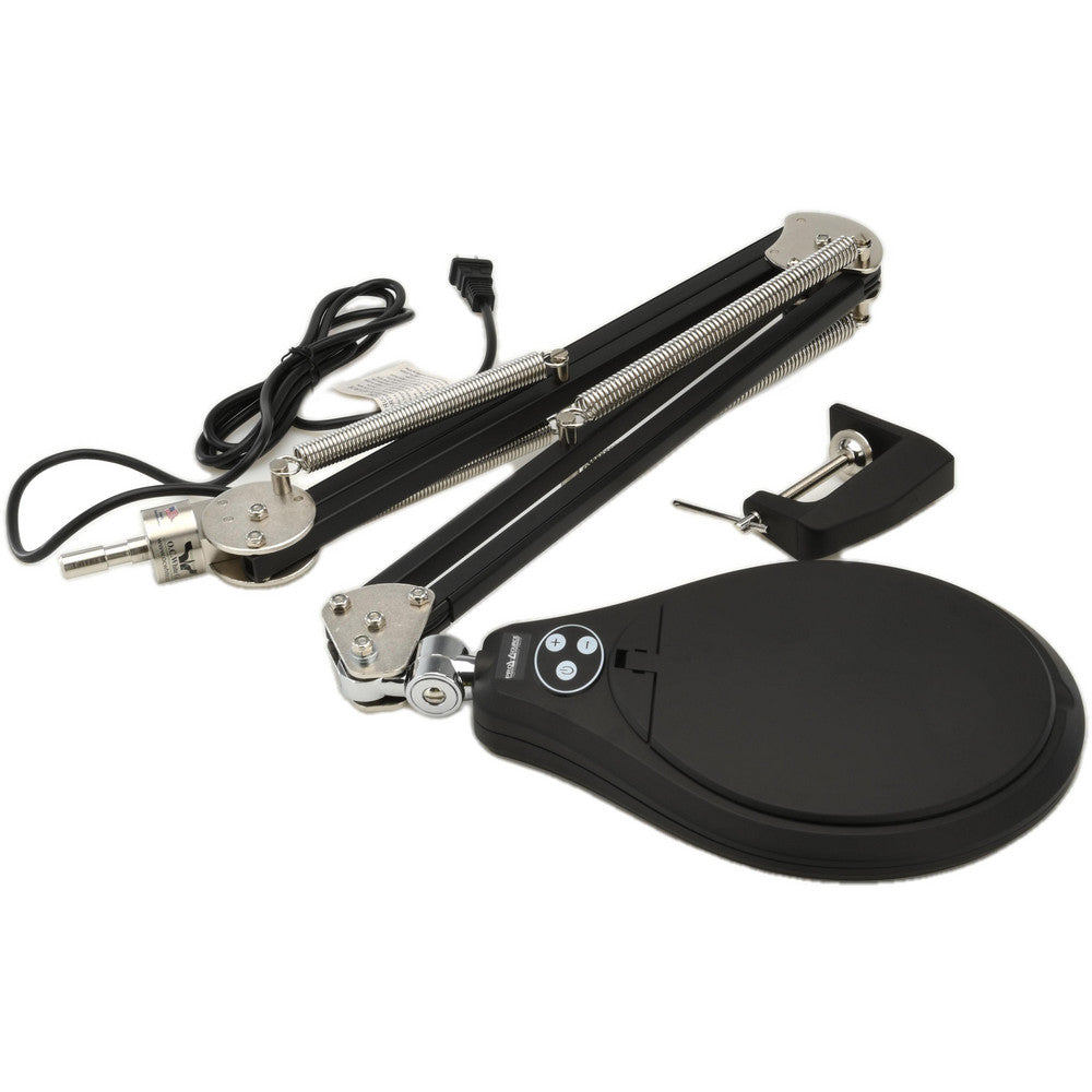 Pro-Source PS-PLRO645B Task Light LED, 45" Reach, Swing Arm, Table Edge Clamp, Black